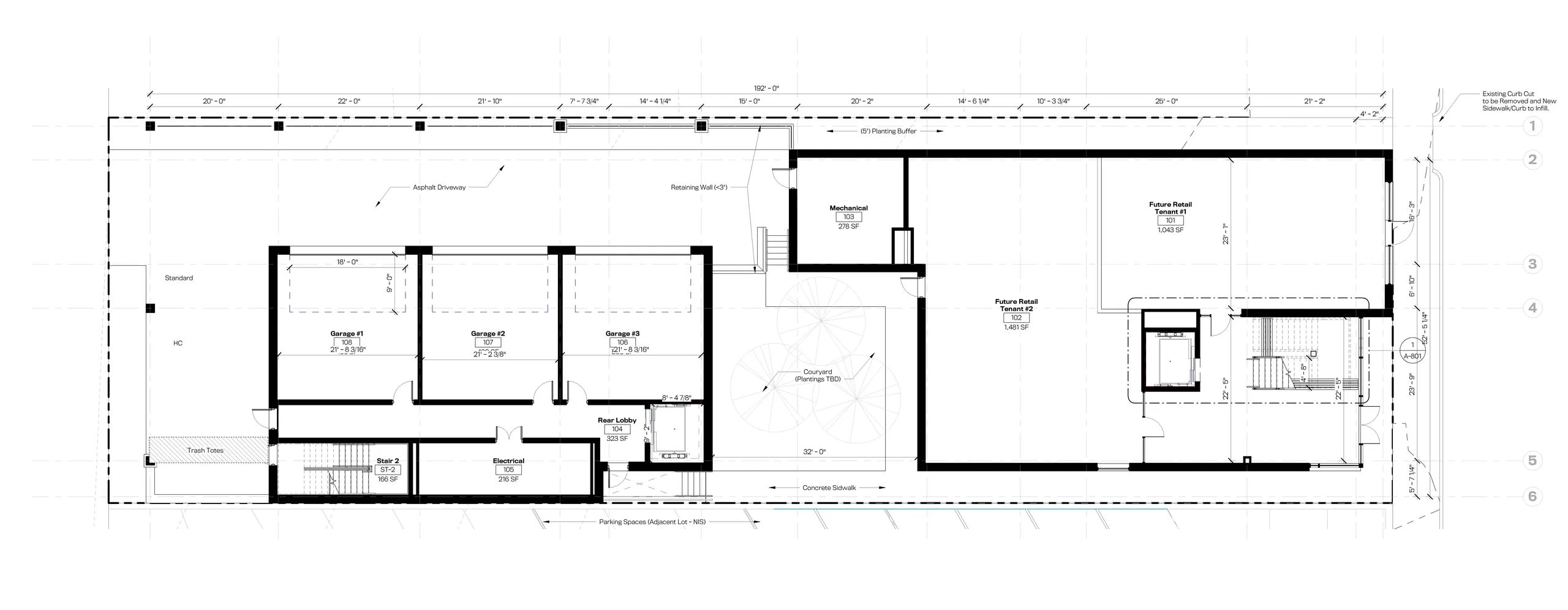 Floor plan for the first floor.
